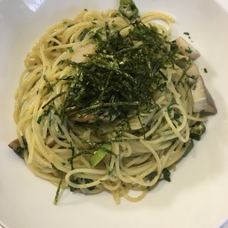 大葉たっぷり和風キノコパスタ